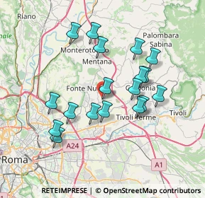 Mappa Via Veneto, 00013 Santa Lucia RM, Italia (7.05944)