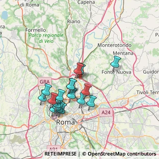 Mappa Via Vittorio Caprioli, 00138 Roma RM, Italia (7.16)