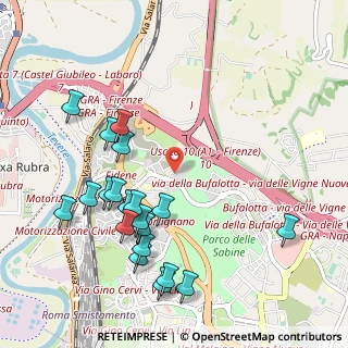 Mappa Via Vittorio Caprioli, 00138 Roma RM, Italia (1.21)