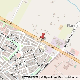 Mappa Via Aurelia, Km43, 00052 Cerveteri, Roma (Lazio)
