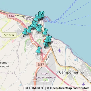 Mappa Via dei Lecci, 86042 Termoli CB, Italia (1.566)