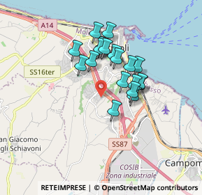 Mappa Via dei Tigli, 86039 Termoli CB, Italia (1.436)