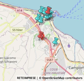 Mappa Via dei Tigli, 86039 Termoli CB, Italia (1.87909)