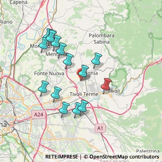 Mappa Via delle Campanule, 00012 Guidonia Montecelio RM, Italia (7.824)