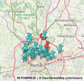 Mappa Via S. Leo, 00138 Roma RM, Italia (7.1385)