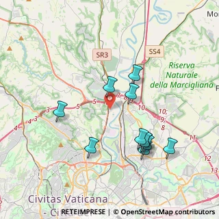 Mappa Via Carlo Emery, 00188 Roma RM, Italia (3.93455)