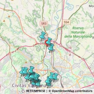 Mappa Via Carlo Emery, 00188 Roma RM, Italia (6.4645)