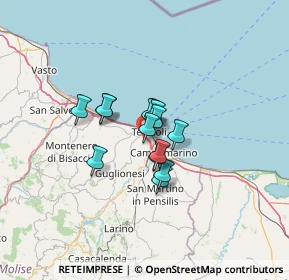 Mappa Via delle Margherite, 86039 Termoli CB, Italia (7.72143)