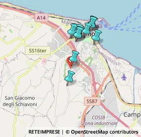 Mappa Via delle Margherite, 86039 Termoli CB, Italia (1.71083)