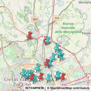 Mappa Via Castel Focognano, 00138 Roma RM, Italia (5.867)