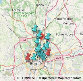 Mappa Via Radicofani, 00138 Roma RM, Italia (5.81857)