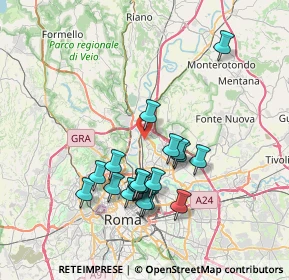 Mappa Via Radicofani, 00138 Roma RM, Italia (7.26947)