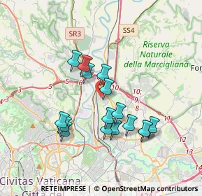 Mappa Via Castel Focognano, 00138 Roma RM, Italia (3.32563)