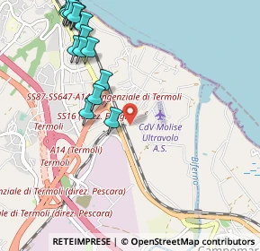 Mappa Via Marinelle, 86039 Termoli CB, Italia (1.38625)