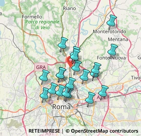 Mappa Via San Massimiliano Kolbe, 00138 Roma RM, Italia (6.6825)
