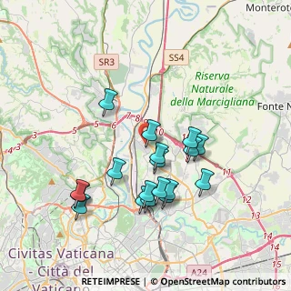 Mappa Via Laterina, 00138 Roma RM, Italia (3.71111)