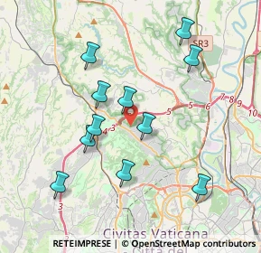 Mappa Via Colleferro, 00189 Roma RM, Italia (3.87545)