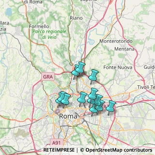 Mappa Via S. Gimignano, 00138 Roma RM, Italia (7.00692)
