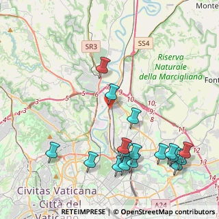 Mappa Via di Francia Annibale Maria, 00138 Roma RM, Italia (5.35647)