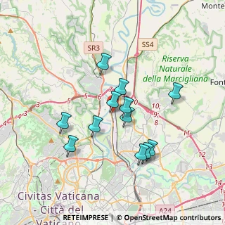 Mappa Via di Francia Annibale Maria, 00138 Roma RM, Italia (3.23417)
