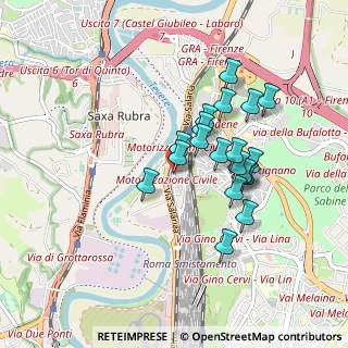 Mappa Via di Francia Annibale Maria, 00138 Roma RM, Italia (0.787)