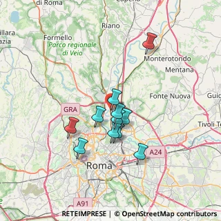 Mappa Via di Francia Annibale Maria, 00138 Roma RM, Italia (5.76909)