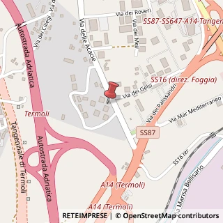 Mappa Via delle Acacie, 31, 86039 Termoli, Campobasso (Molise)