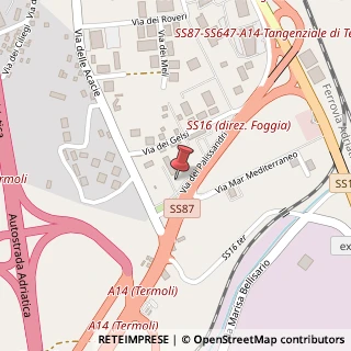 Mappa Via dei Palissandri, 40, 86039 Termoli, Campobasso (Molise)