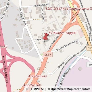 Mappa Via dei Gelsi, 61, 86039 Termoli CB, Italia, 86039 Termoli, Campobasso (Molise)