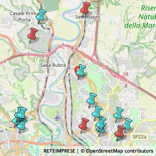 Mappa Via Chitignano, 00138 Roma RM, Italia (3.59889)