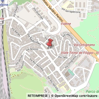 Mappa Via Rapolano, 9, 00138 Roma, Roma (Lazio)