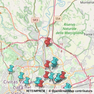 Mappa Via Chitignano, 00138 Roma RM, Italia (6.8155)