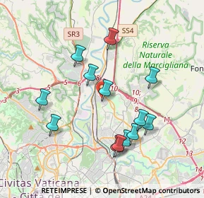 Mappa Via Chitignano, 00138 Roma RM, Italia (3.87538)
