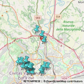 Mappa PIsta Ciclabile Ponte Milvio -Castel Giubileo, 00138 Roma RM, Italia (6.086)
