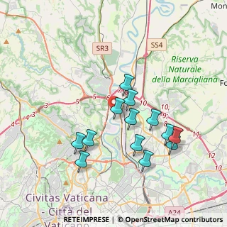Mappa PIsta Ciclabile Ponte Milvio -Castel Giubileo, 00138 Roma RM, Italia (3.64)