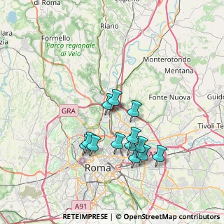 Mappa Via Terricciola, 00138 Roma RM, Italia (6.99538)