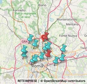 Mappa Via Sestino, 00138 Roma RM, Italia (7.14786)