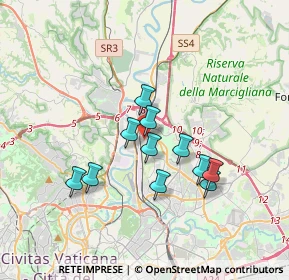 Mappa Via Sestino, 00138 Roma RM, Italia (3.02909)