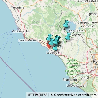 Mappa Via delle Aralie, 00052 Cerveteri RM, Italia (7.44667)
