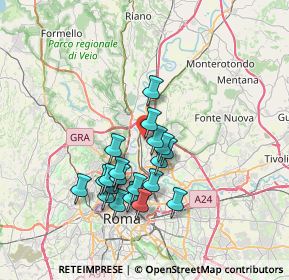 Mappa Via Monterchi, 00138 Roma RM, Italia (6.5695)