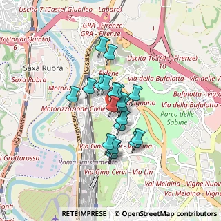 Mappa Via Capannori, 00138 Roma RM, Italia (0.622)