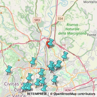Mappa Via Capannori, 00138 Roma RM, Italia (6.30824)