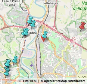 Mappa Via Monterchi, 00138 Roma RM, Italia (3.09417)