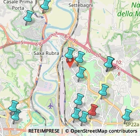 Mappa Via Capannori, 00138 Roma RM, Italia (2.79533)