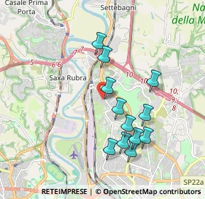 Mappa Via Monterchi, 00138 Roma RM, Italia (1.84583)