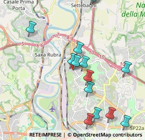 Mappa Via Monterchi, 00138 Roma RM, Italia (2.35643)