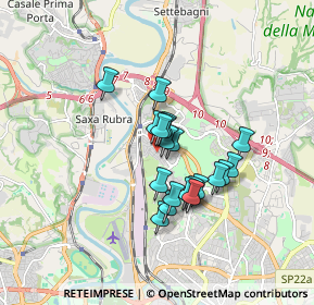 Mappa Via Monterchi, 00138 Roma RM, Italia (1.304)