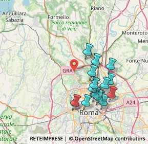 Mappa Via Monteromano, 00189 Roma RM, Italia (7.42786)