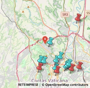 Mappa Via Monteromano, 00189 Roma RM, Italia (5.30643)