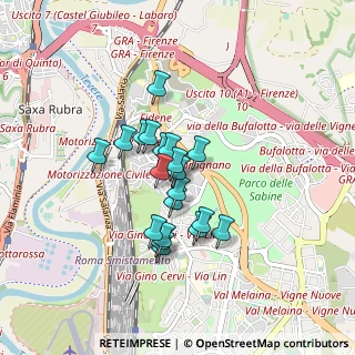 Mappa Via Talla, 00138 Roma RM, Italia (0.665)